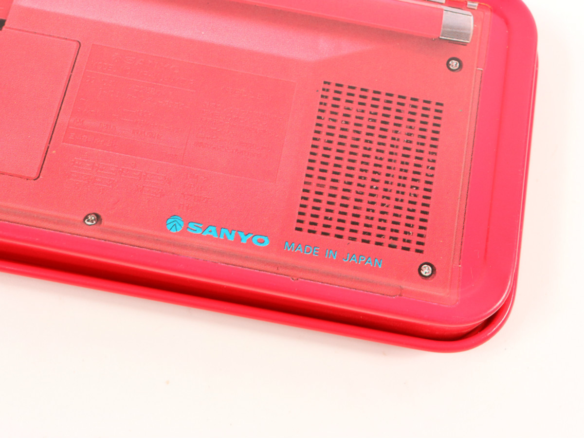 昭和レトロ SANYO サンヨー ラジカセ WU4 MkⅢ 缶ペンケース 未使用品 