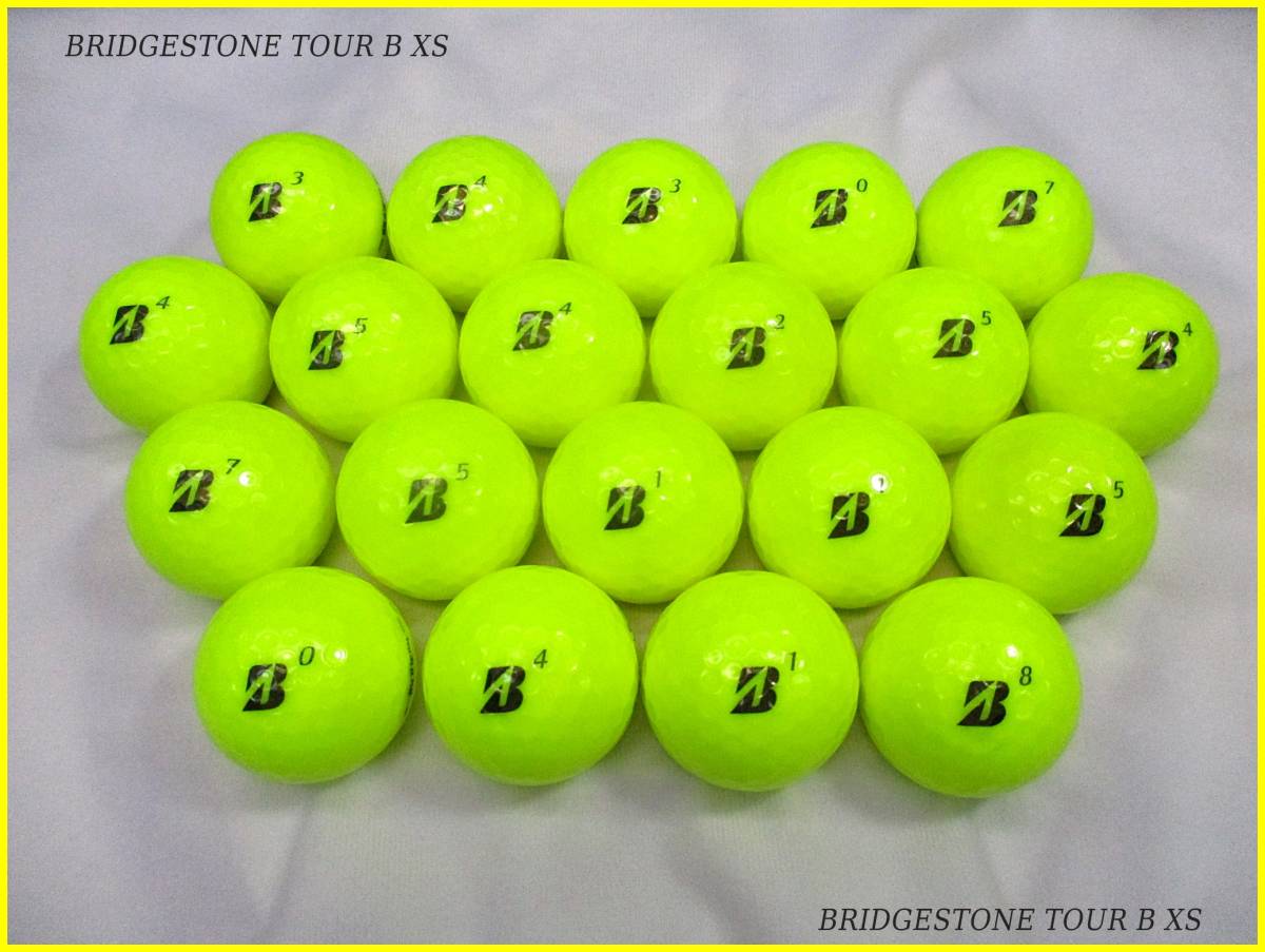 綺麗 ブリヂストン BRIDGESTONE TOUR B XS 混合イエロー 20球 B TOUR 