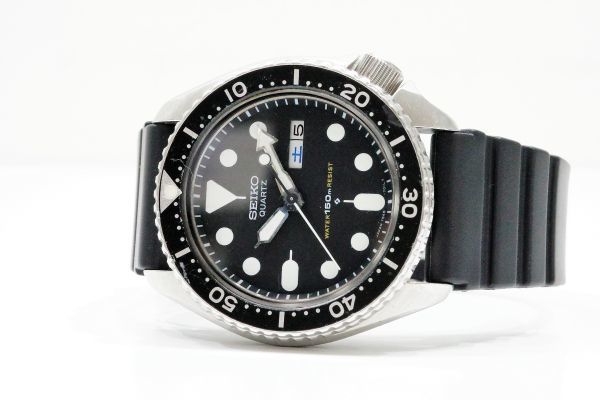 627 SEIKO QUARTZ DIVER 150m 7548-7000 セイコー ダイバー 黒文字盤 クォーツ メンズ 腕時計