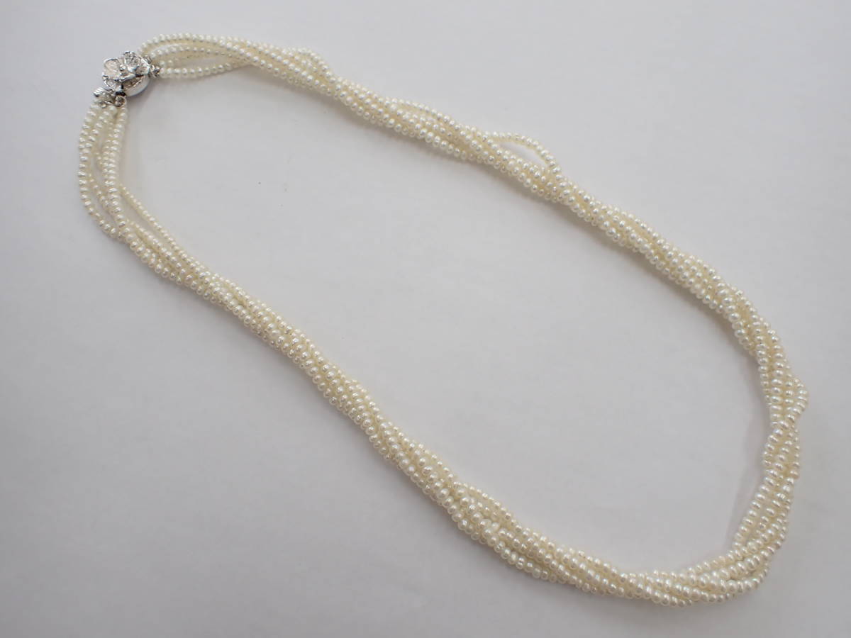 淡水真珠 | 4.5-5.0mm 5連ネックレス WSP（ダブル パールネックレス 