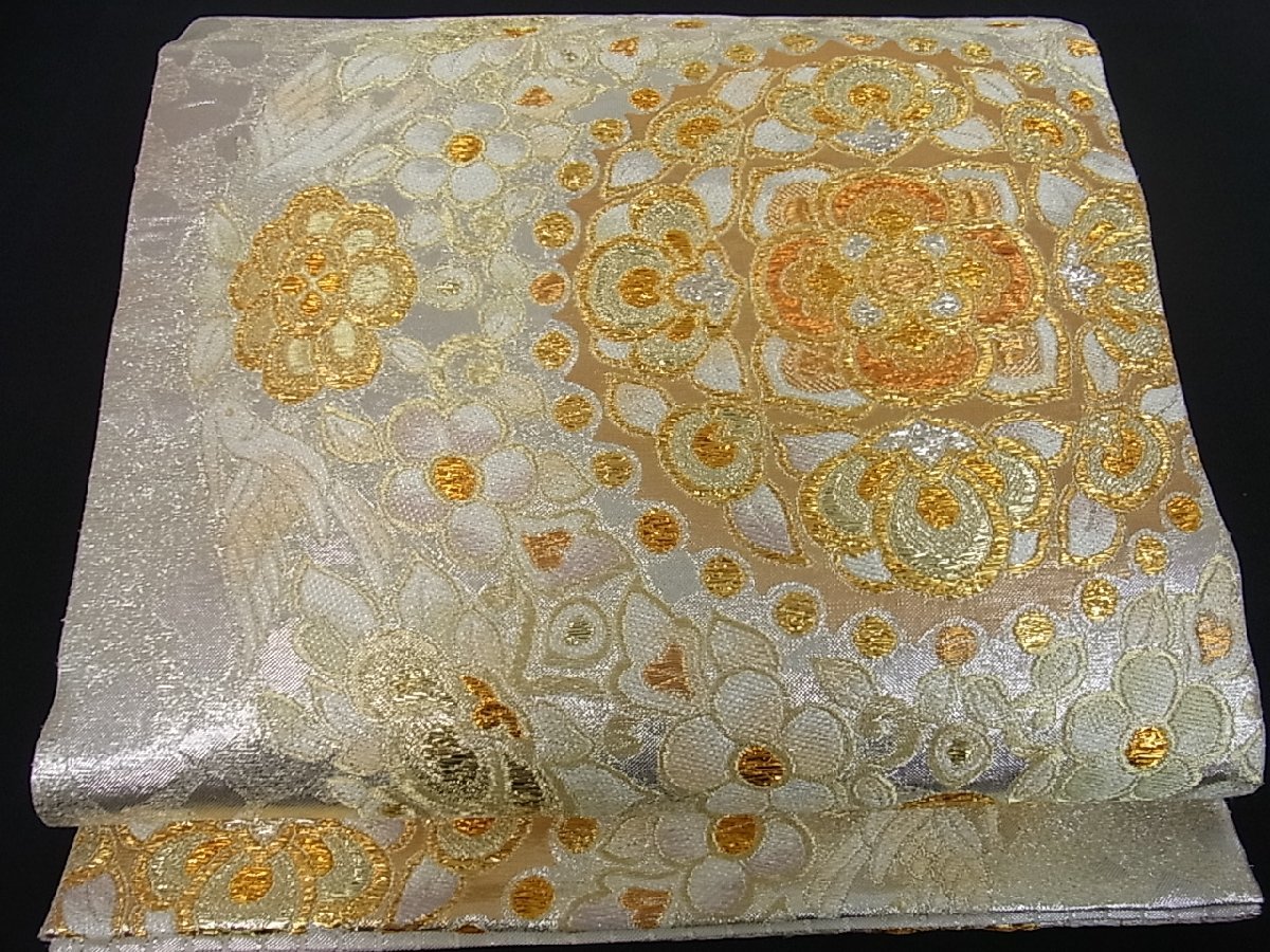 【品質保証，得価】 花美人着物 六通柄袋帯 唐織 正倉院花文 金銀糸 逸品 ar950(仕立て上がり)｜売買されたオークション情報、yahooの商品情報をアーカイブ公開 - オークファン 仕立て上がり