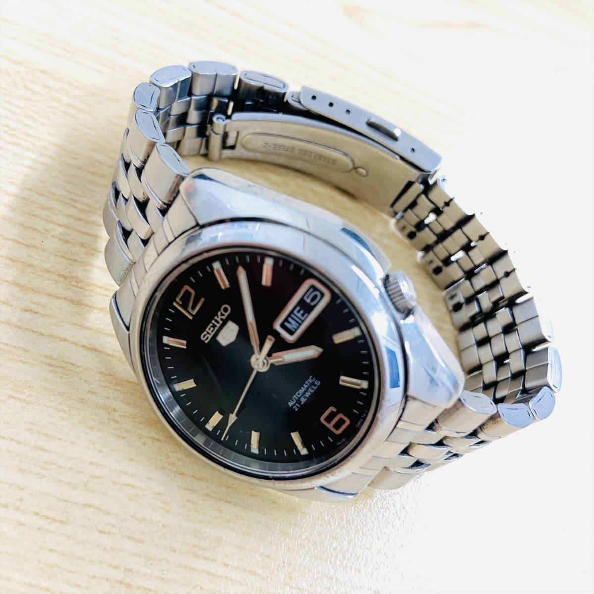 SEIKO セイコー 5 ファイブ AUTOMATIC 自動巻き 腕時計 21石 7s26-01v0 