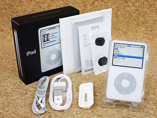 SALE iPod 第5世代 60GB ホワイト MA003J/A 2015年 本体 付属 デジタルオーディオプレーヤー MHA652-3(その他)｜売買されたオークション情報、yahooの商品情報をアーカイブ公開 - オークファン アップル