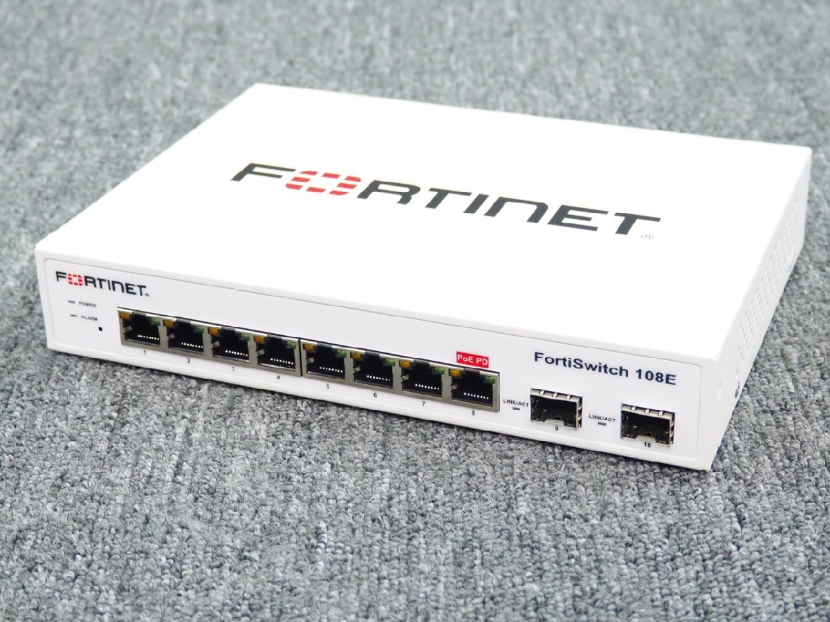 Fortinet FortiSwitch-108E FS-108E セキュアアクセススイッチ 動作品