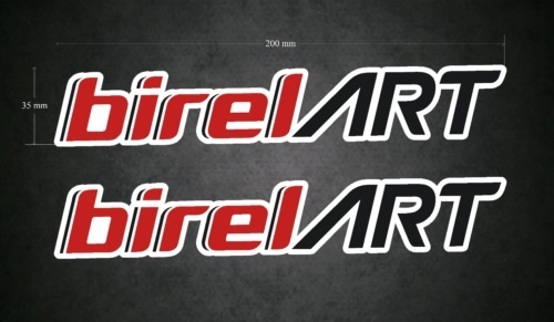 海外　限定品　送料込み BIREL ART STYLE FREELINE TANK STICKER タンク ステッカー デカール バイク 2枚セット 200mm x 35mm　ステッカー