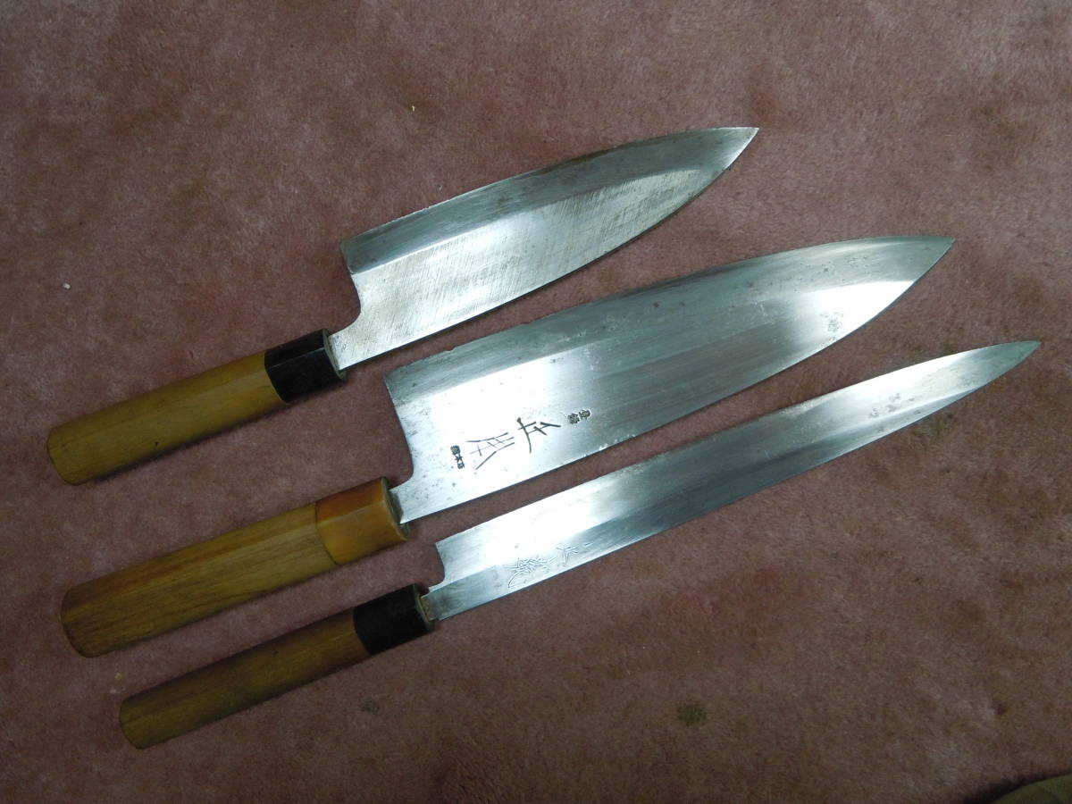 正本総本店 MASAMOTO本霞・玉青鋼誂 出刃庖刀 包丁 150mm KA2015 : やえ