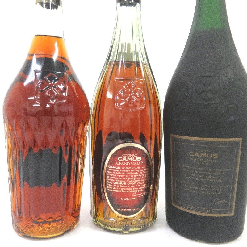 カミュ コニャック 3本セット 700/1000ml 箱なし 【公式通販】