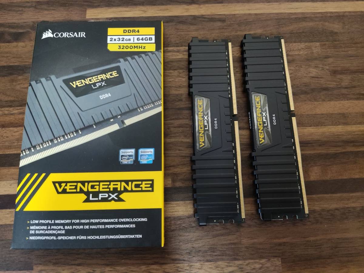 64GB Vengeance DDR4 Corsair (2x32GB) CORSAIR RGB 0 LPX DDR5 Memory 