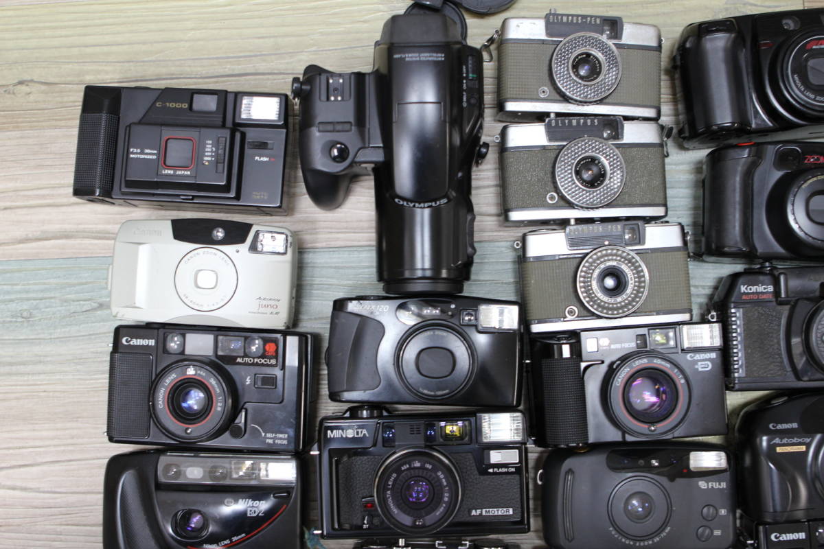22 コンパクトフィルムカメラまとめ Canon olympus-pen autoboy 