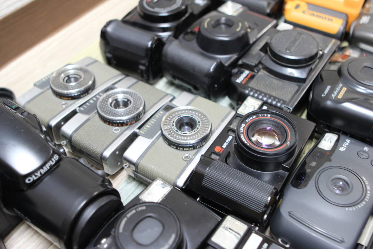 22 コンパクトフィルムカメラまとめ Canon olympus-pen autoboy 