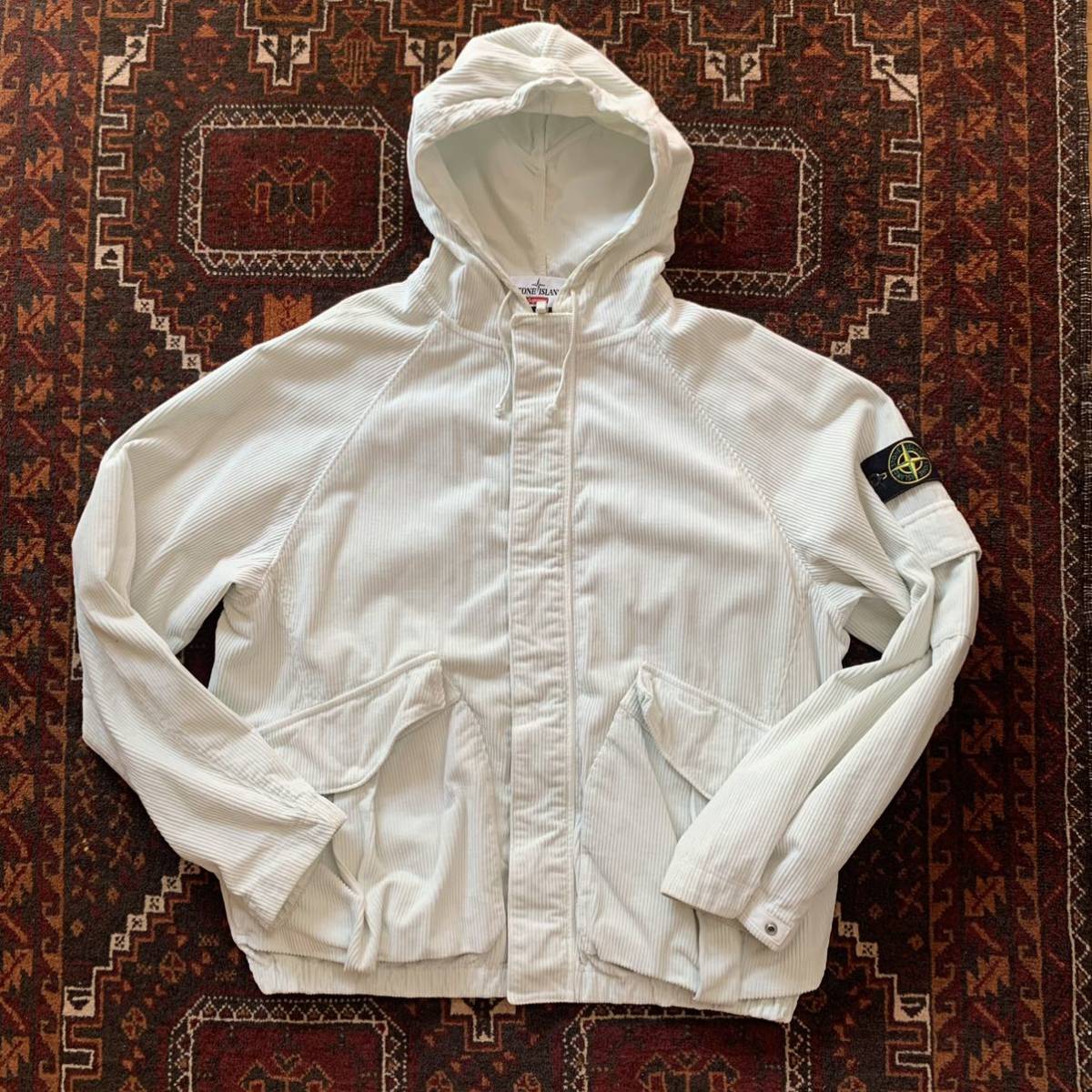 20 A/W Supreme Stone Island Corduroy Jacket white サイズ L 
