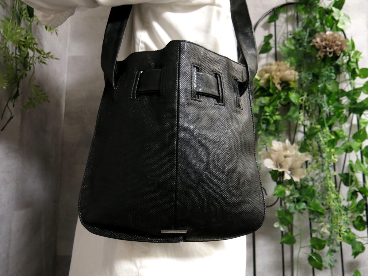 ○超美品○GUCCI グッチ○リザード 型押し ラム レザー 本革