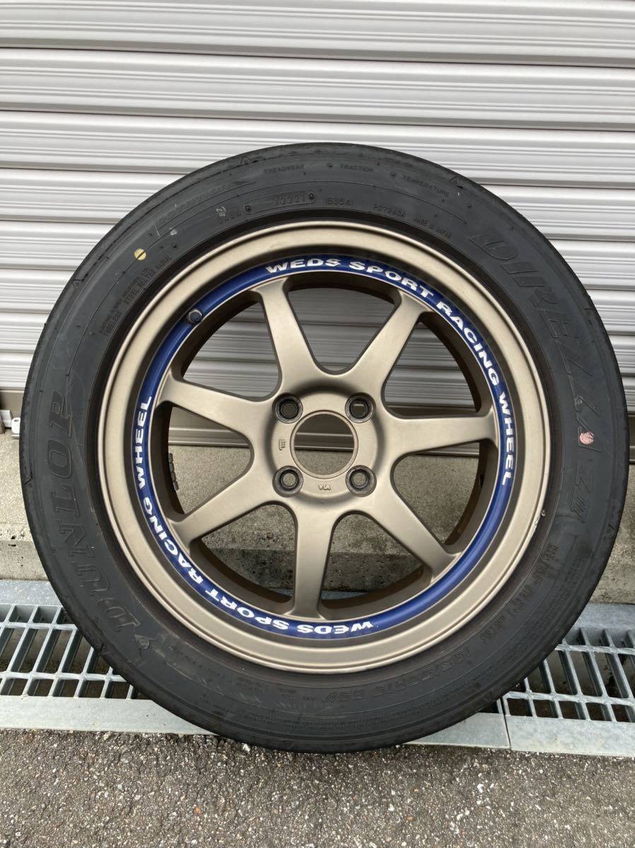 weds sport sa90 15インチ 4穴 pcd100 7j +38 2本 z3 SA-90