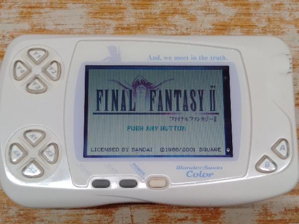 WonderSwan Color 本体+FF1+FF2全て動作確認済み