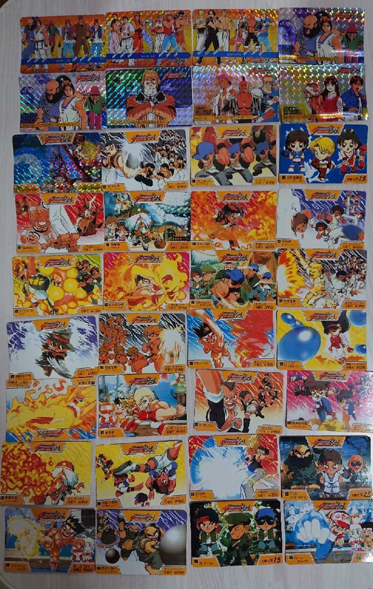 キングオブファイターズ94 カードダス キラカード9枚 ノーマル27枚 kof