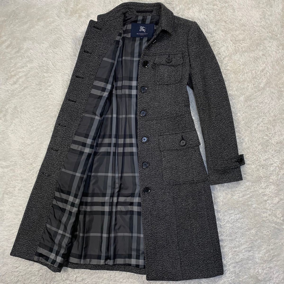 カシミヤ混 ステンカラーコート - バーバリー コート BURBERRY 
