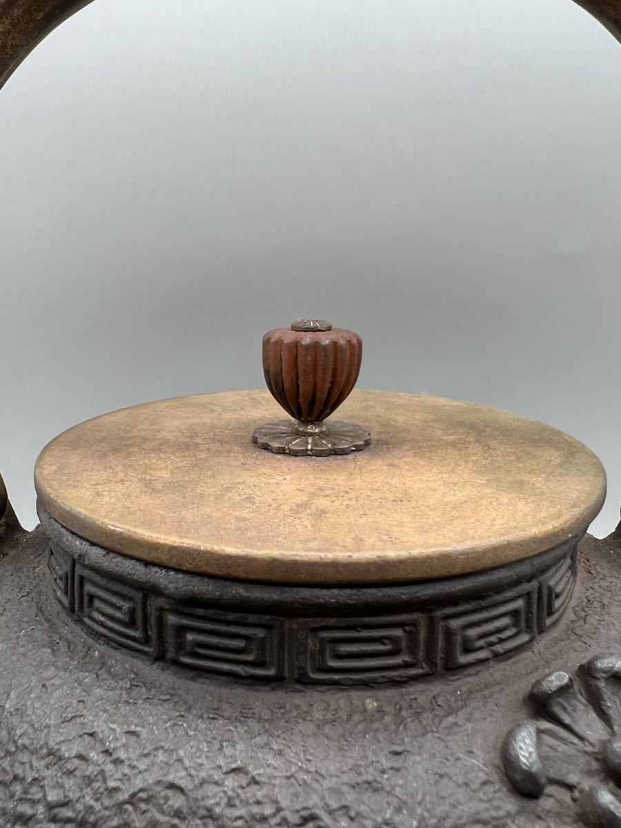 陶楽】B0141E0 煎茶道具 金寿堂名人 雨宮宗造 龍文堂蓋付 菊花肌地