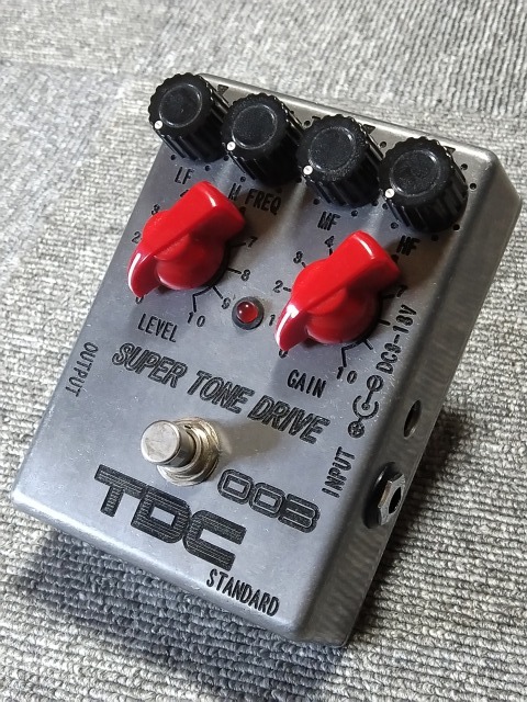 【1円スタート】 TDC 003 SUPER TONE DRIVE ギター用 エフェクター オーバードライブ SUPER TONE DRIVE drive standard 取扱説明書・元箱付！！