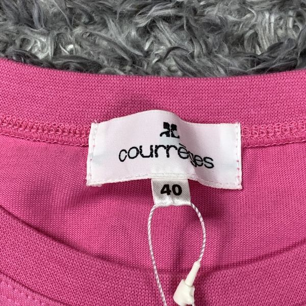 新品タグ付き courreges クレージュ Tシャツ 長袖 ロンT ショッキング 