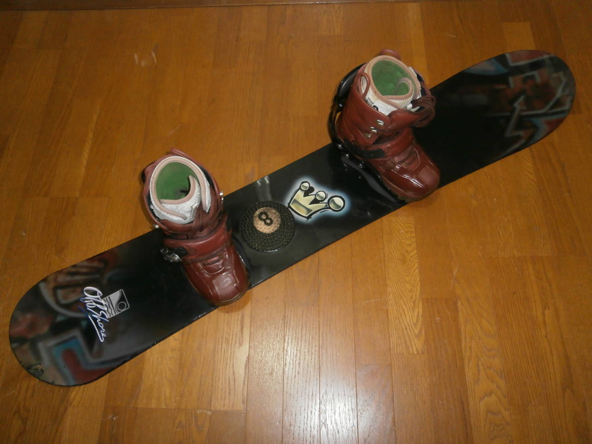 スノーボード　１５０　　　　ブーツ　２５、５ｃｍ　　　ステップインセット　　　初心者用　入門用　レンタル予定者　などに　　一応JUNK