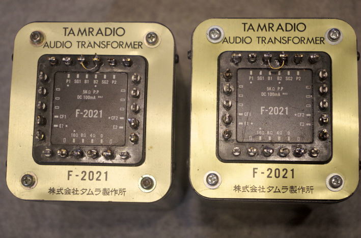 TAMURA タムラ　　出力トランス　F-2021　　2個　中古 TAMURA 出力トランス タムラ 動作品 タムラ出力トランス の