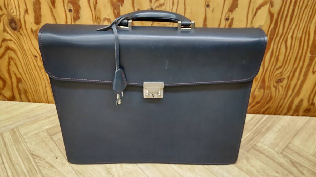 Kitamura MOTOMACHI キタムラ レザー ブリーフケース ビジネスバッグ