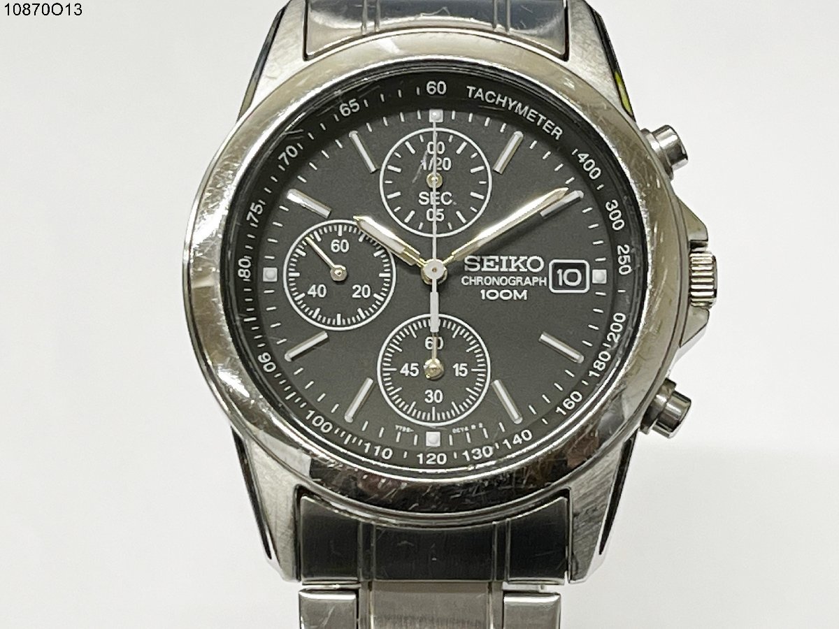 セイコー SEIKO クロノグラフ 腕時計 - 0 稼働品EBAM0066 稼働品 Seiko 