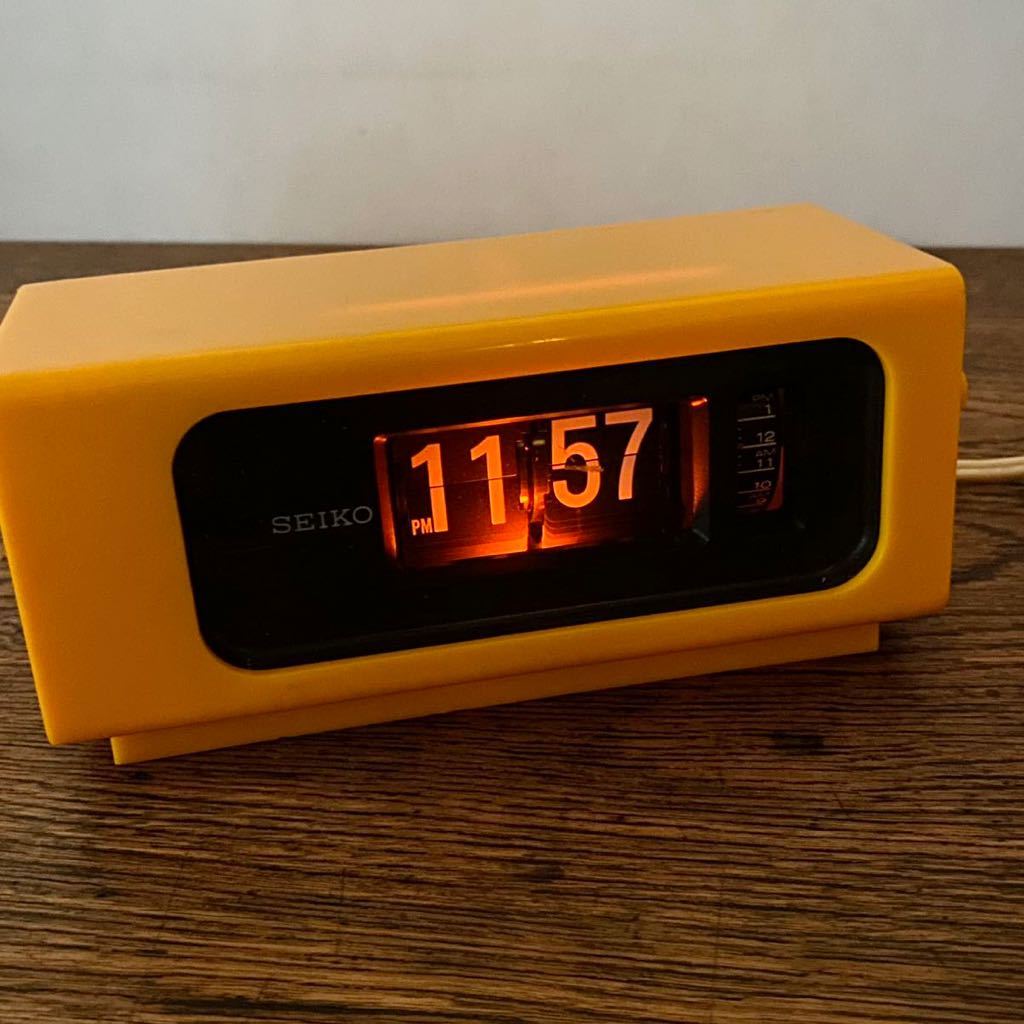 動作品 セイコー DP617 パタパタ時計 目覚まし時計 DIGITAL CLOCK