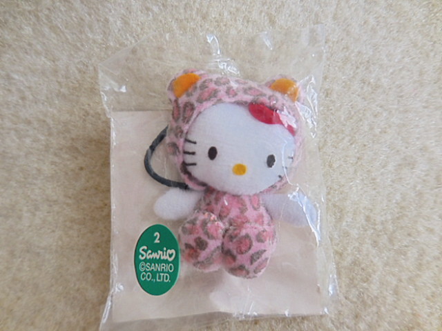 定外200★ハローキティ★2001年★ジャングルキティ★豹柄★ヒョウ★プチ★マスコット★ぬいぐるみ★ミニミニ★サンリオ★げんよう★キティ