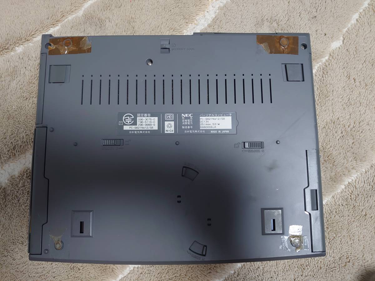 NEC PC-9821Na12⁄S8 PC98 Notebook Home appliances collection
