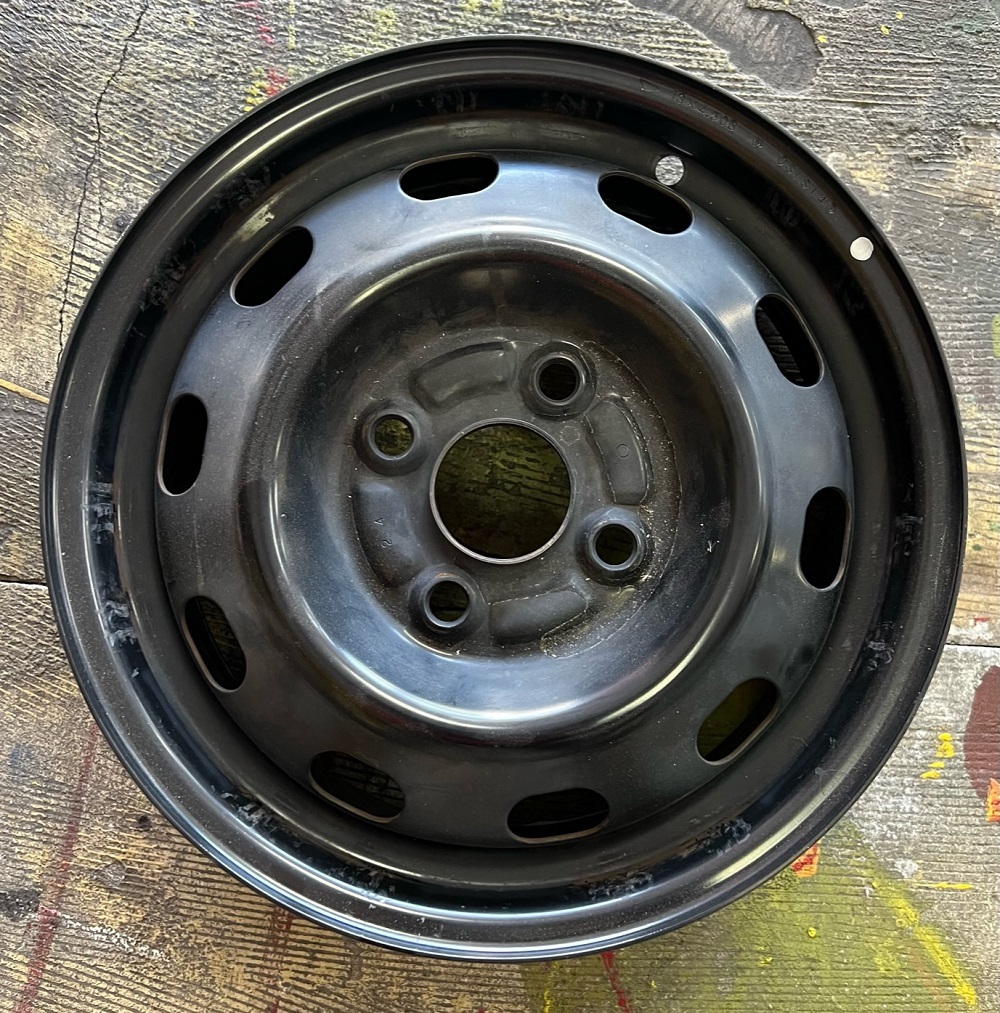 【純正品】　ダイハツ　アトレースチール　13ｘ4.5J 100-4+45　ハブ経54ｍｍ（実測） 純正 13インチ アトレー S320G 13×4.50B ホイール2本セット★13&frasl;4.5J&frasl;100&frasl;4H&frasl;+45★即納
