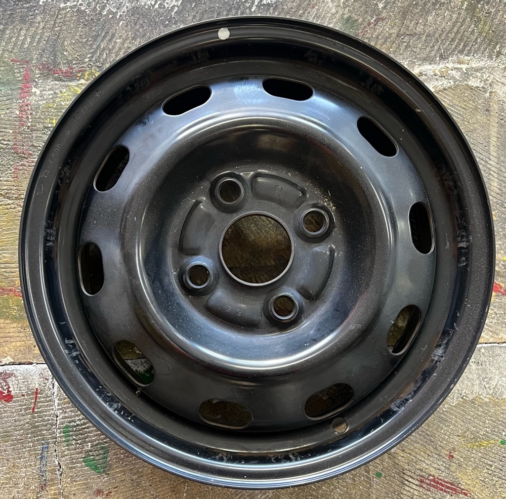 【純正品】　ダイハツ　アトレースチール　13ｘ4.5J 100-4+45　ハブ経54ｍｍ（実測） 純正 13インチ アトレー S320G 13×4.50B ホイール2本セット★13&frasl;4.5J&frasl;100&frasl;4H&frasl;+45★即納