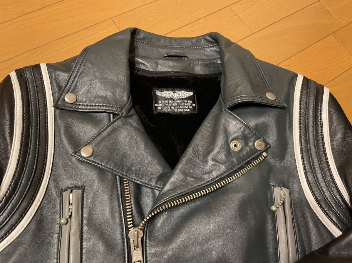 UK ダブルライダース ロンジャン スタジャン 革ジャン オーダー品 一点