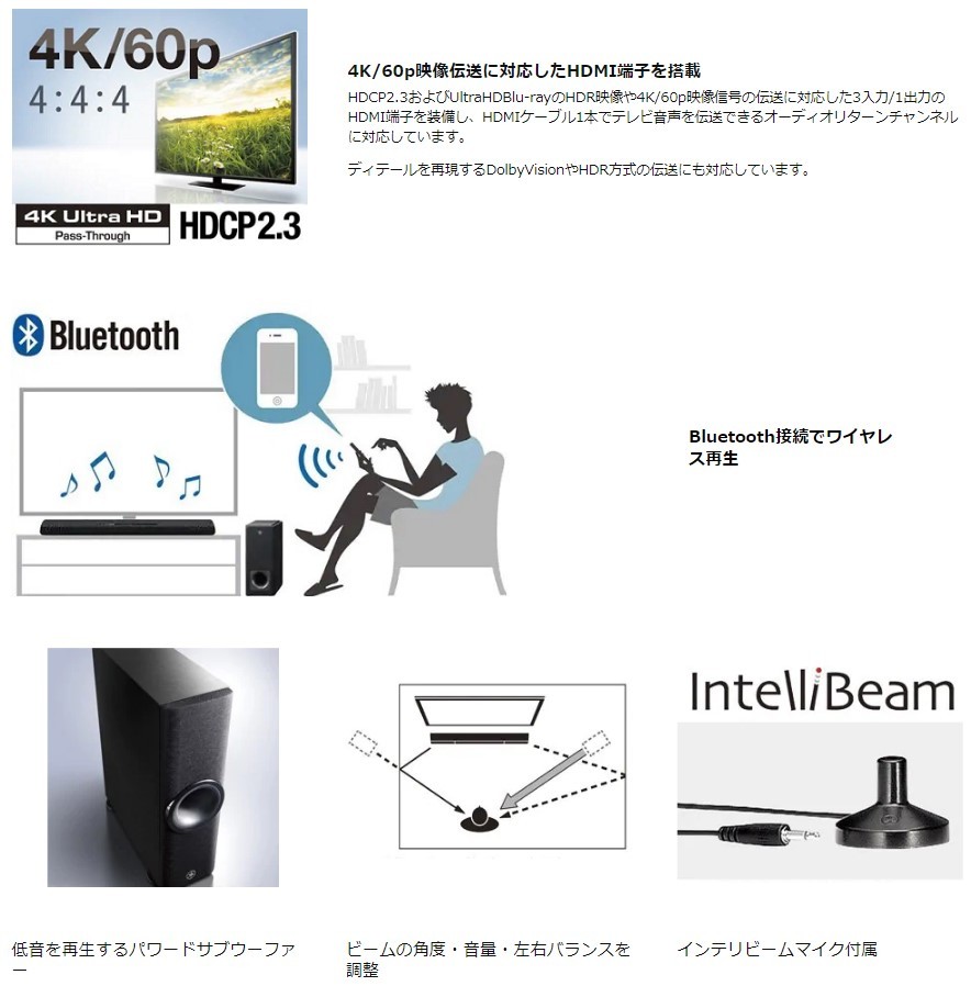 展示品★保証★YAMAHA ヤマハ YSP-2700B ホームシアタースピーカー デジタル・サウンド・プロジェクター ヤマハ YSP-2700 - 展示品⁄保証付き YSP-2700(B)公式認定ストア YSP-2700(B