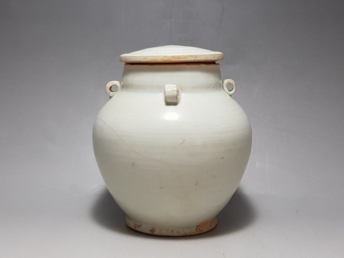  白磁 四耳盖壺 時代唐物 高さ約12.4cm / 茶道具 煎茶道具 花瓶 飾瓶 花插 花器 人間国宝 李朝 高麗 古董(骨董陶磁器一般)｜売買されたオークション情報、yahooの商品情報をアーカイブ公開 - オー 骨董陶磁器一般