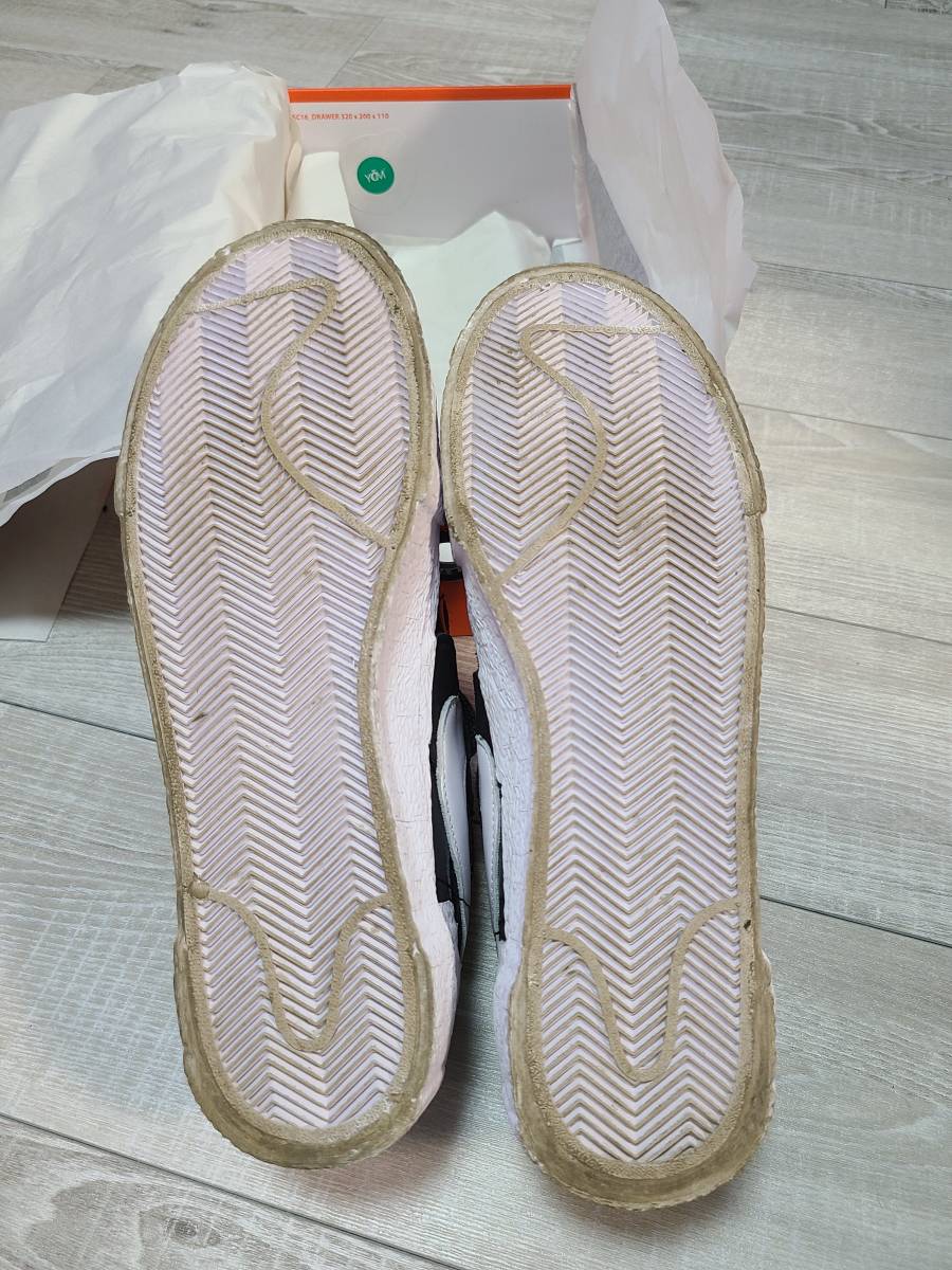 【1円スタート】ナイキ NIKE × サカイ SACAI Blazer Low ブレザー ロー 黒 27.0cm ナイキ sacai サカイ Green Small NIKE(ナイキ