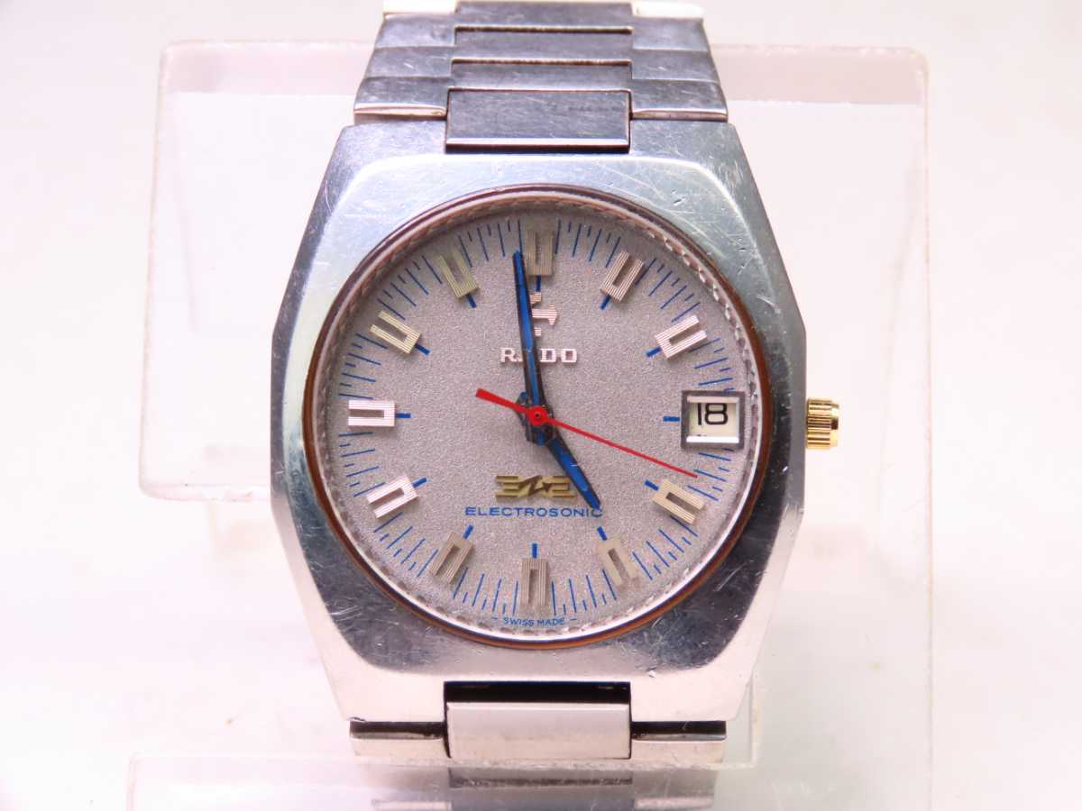 RADO ラドー ELECTROSONIC ♪□稼働メンズビンテージ 高級レア！ 高級