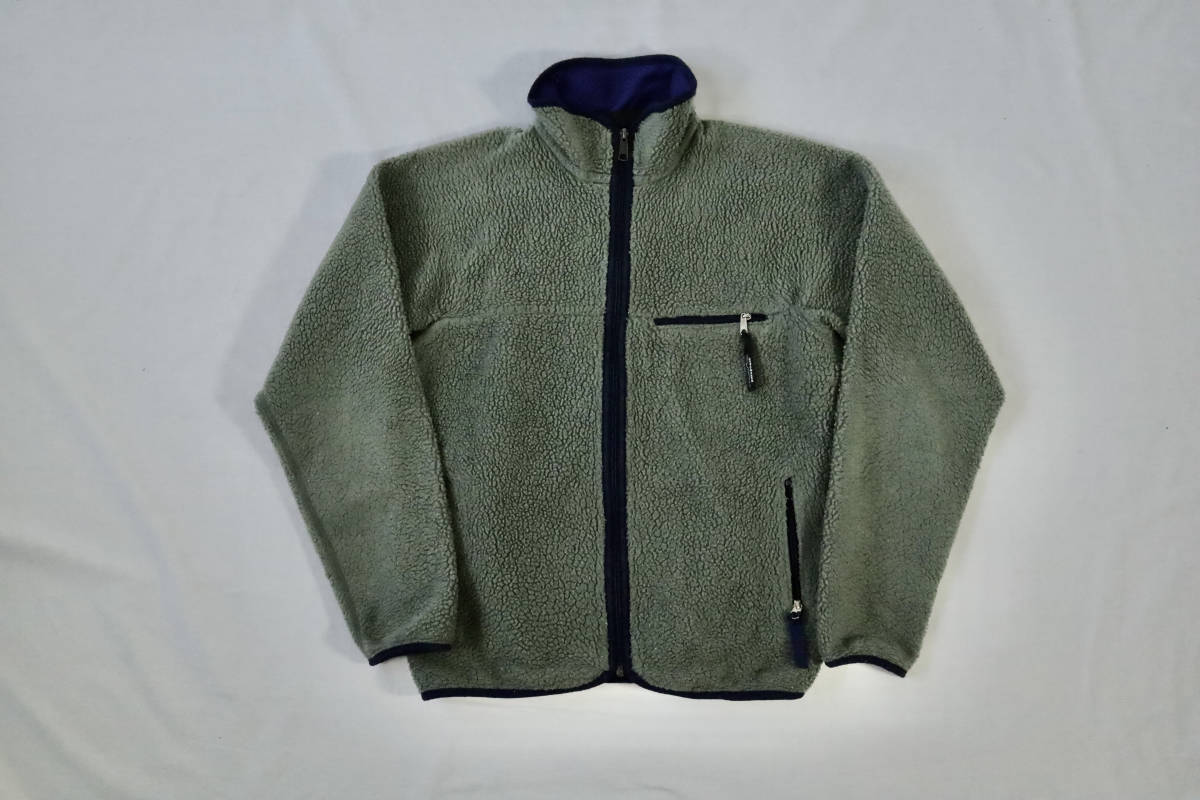  90s Patagoniaパタゴニア ベビーレトロ カーディガン USA製 グレー&times;パープル フリース(Sサイズ)｜売買されたオークション情報、yahooの商品情報をアーカイブ公開 - オークファン 男性用