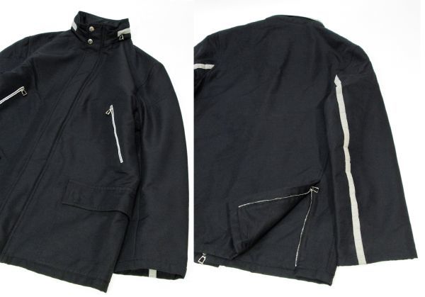 国内正規品 HERMES MENS リフレクターライン 中綿ナイロンジップジャケット エルメス フード収納 NYLON ブルゾン ブラック S JA-36 HERMES Yahoo!オークション 国内正規品 エールライン エールラインPM 通販・人気