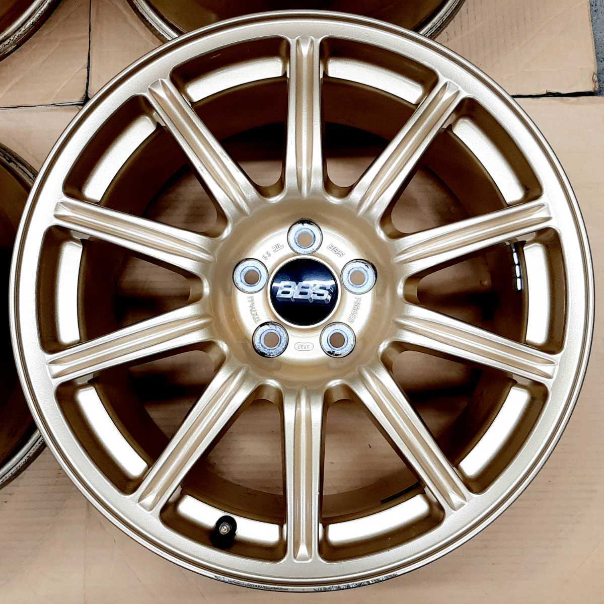 極上品スバル WRX STI 純正 BBS ホイール 4本 鍛造 8.5J 新しい