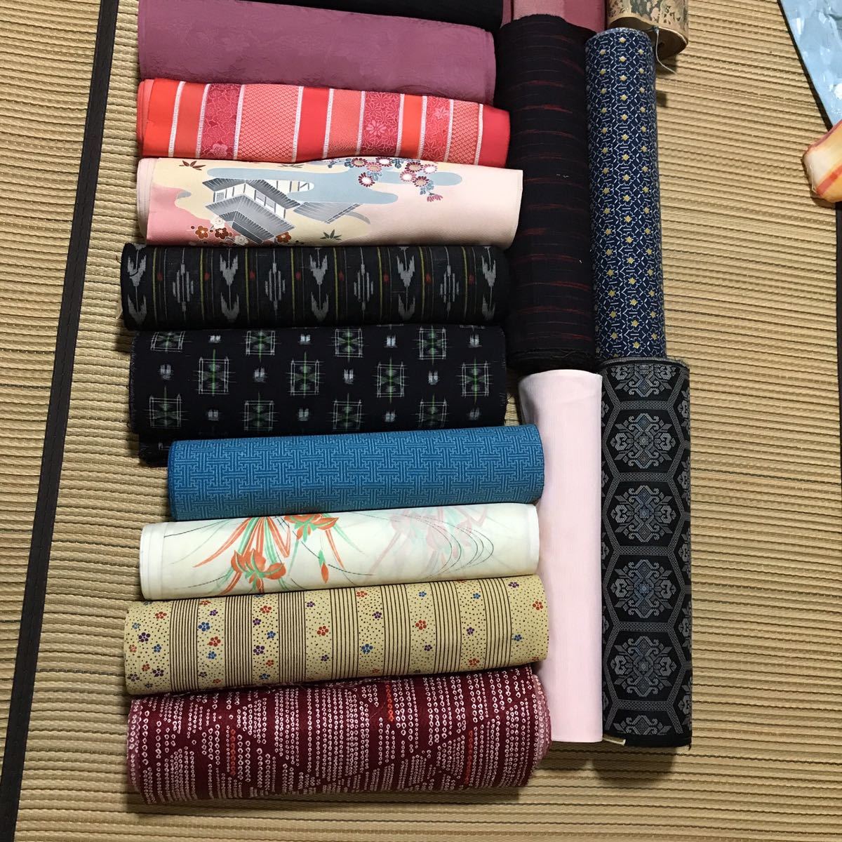 ① 和柄　反物 12本セット まとめ売り　リメイク　インテリア　コレクション 反物 まとめて 20反 反物 | 2026年最新Yahoo!オークション カジュアル