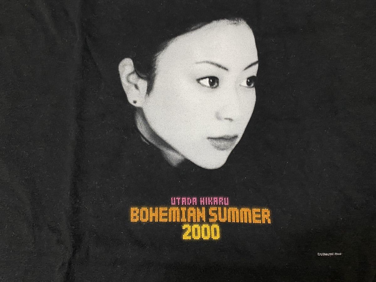 宇多田ヒカル 顔入り限定Tシャツ BOHEMIAN SUMMER 2000 サイズL 送料 