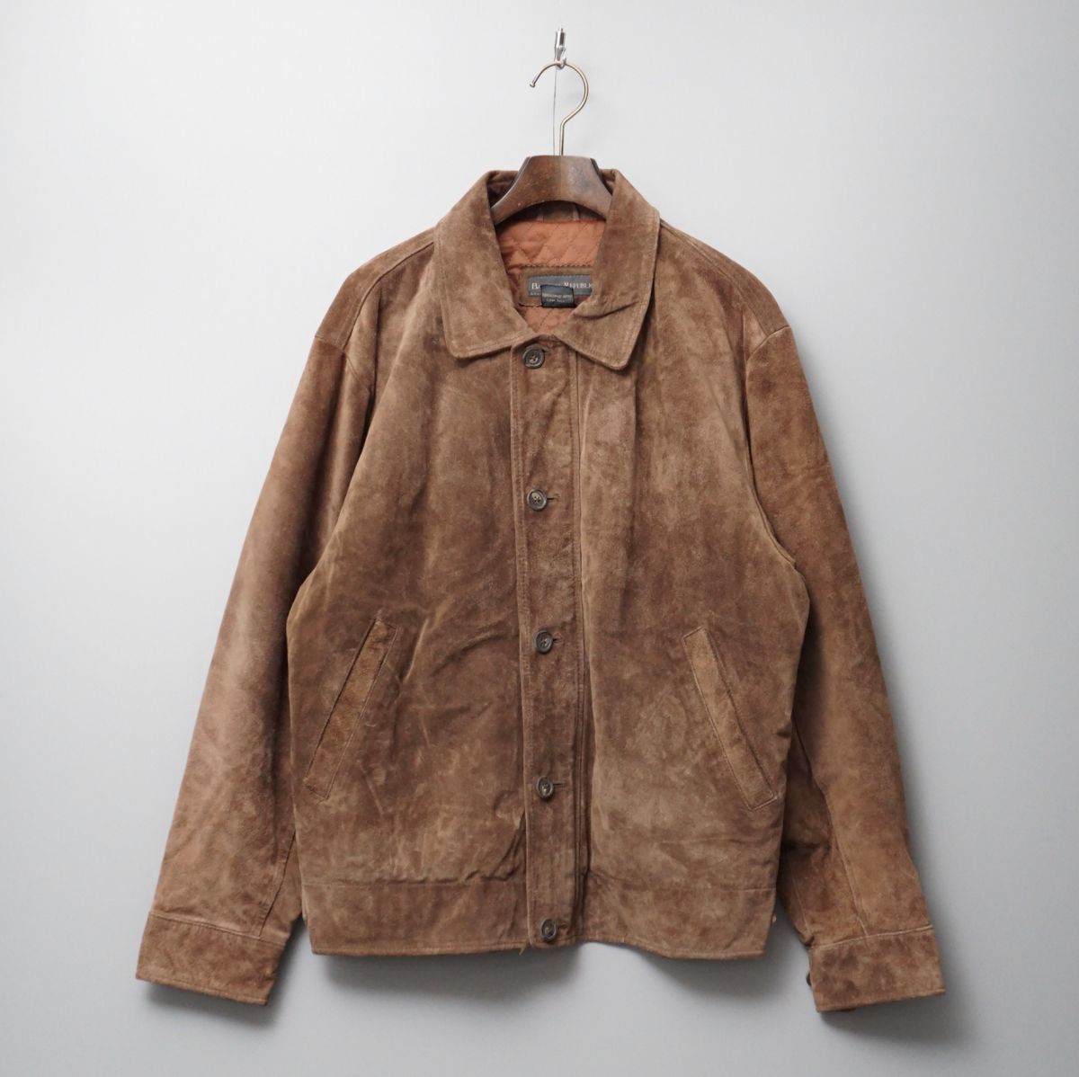 TE9337◎BANANA REPUBLIC バナナリパブリック メンズ 本革 スエード 