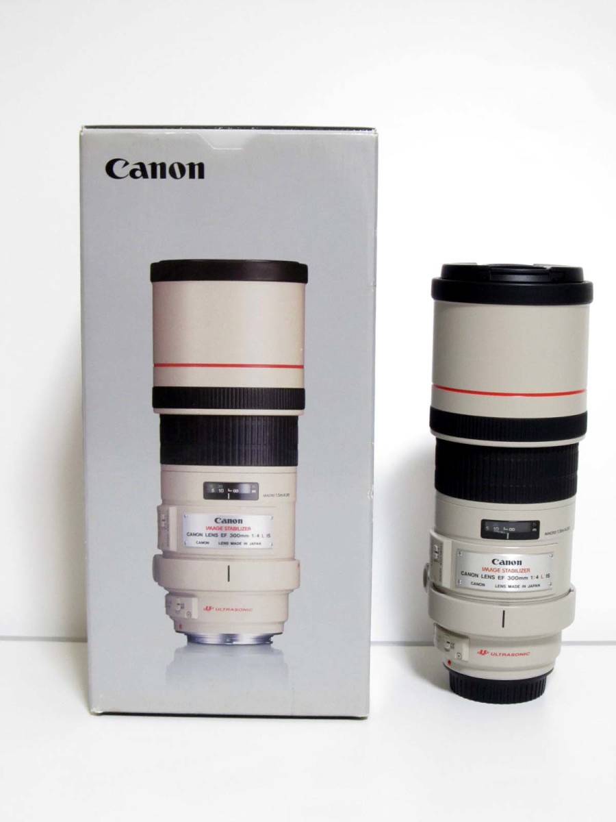 CANON キヤノン EF300mm F4L IS USM 元箱・付属品完備 美品 F4L USM IS