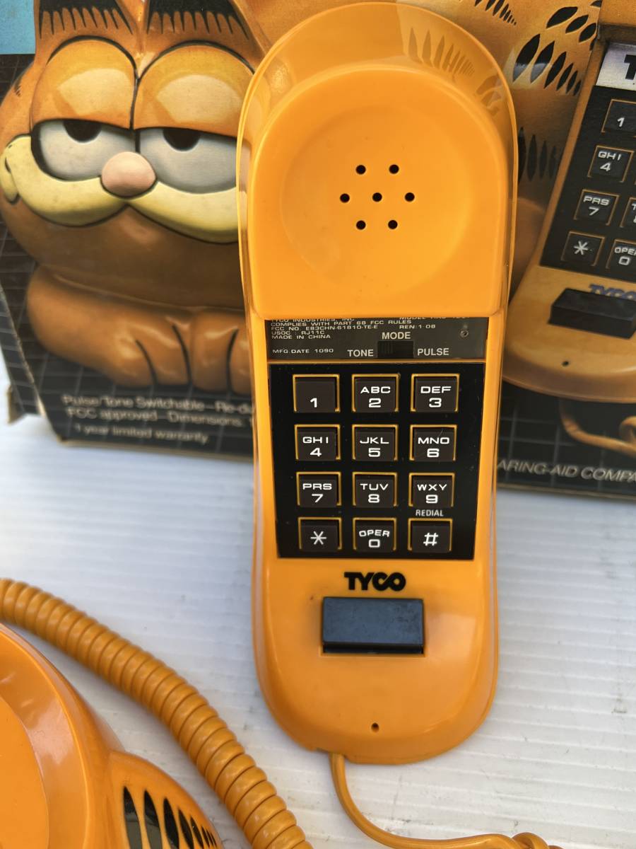 デットストック品 ユピテル ガーフィールド Garfield 電話機 昭和 