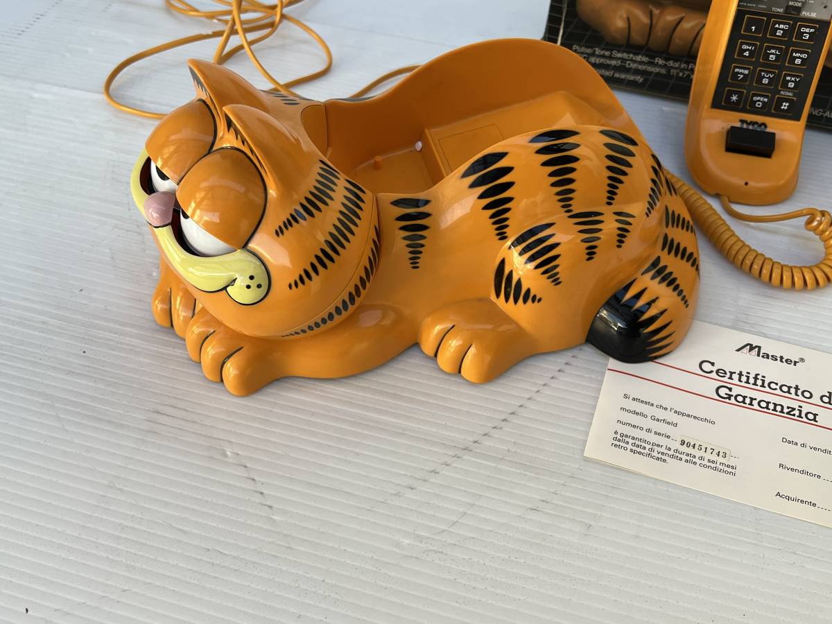 デットストック品 ユピテル ガーフィールド Garfield 電話機 昭和 