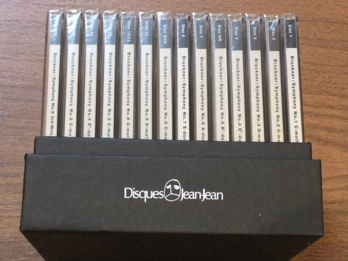 ◆廃盤：未開封多数　朝比奈隆　大阪フィル　ブルックナー交響曲全集　Disques Jean Jean　17CD　外箱付