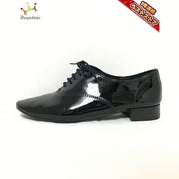 セール，新作登場 レペット repetto シューズ 38 - エナメル レザー 黒 レディース 靴(レペット)｜売買されたオークション情報、yahooの商品情報をアーカイブ公開 - オークファン レペット