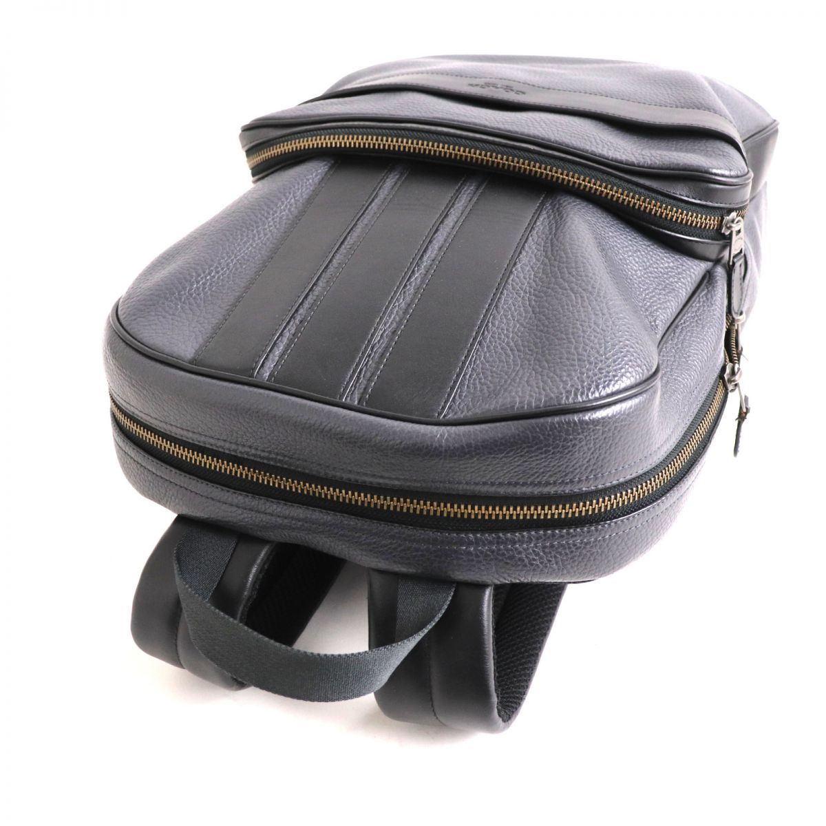 ドンドン見直し】美品◇COACH コーチ F56667 ペブルド レザー バック 