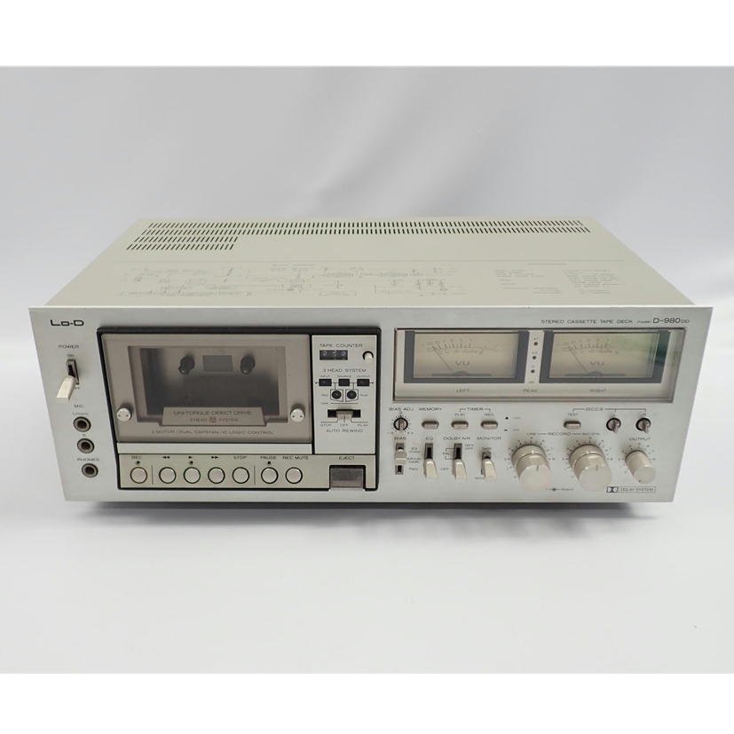 1円【ジャンク】Lo-D /カセットデッキ/D-980DD/62 Yahoo!オークション